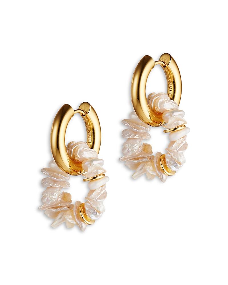 Anni Lu Pearl Power Cultured Freshwater Keshi Pearl Charm Hoop Earrings Cover