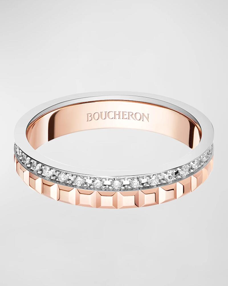 Boucheron Quatre 18K Gold Diamond Band Ring Cover