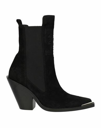 Ermanno Scervino Woman Ankle boots Black Leather Cover