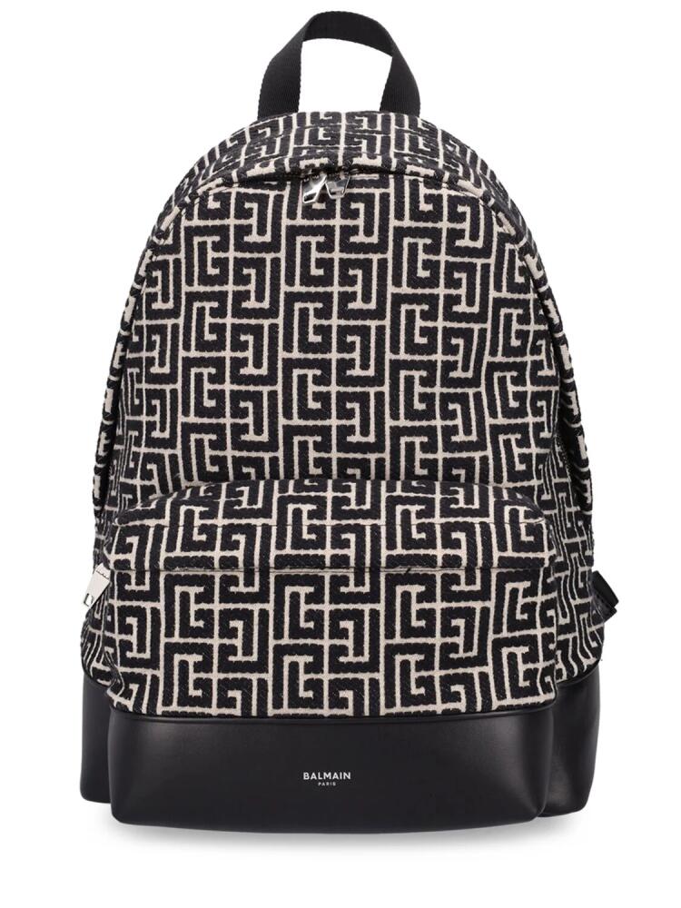 BALMAIN Monogram Jacquard Backpack Cover