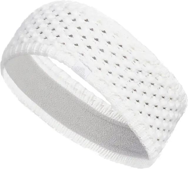 adidas Crestline Headband (White F23) Knit Hats Cover