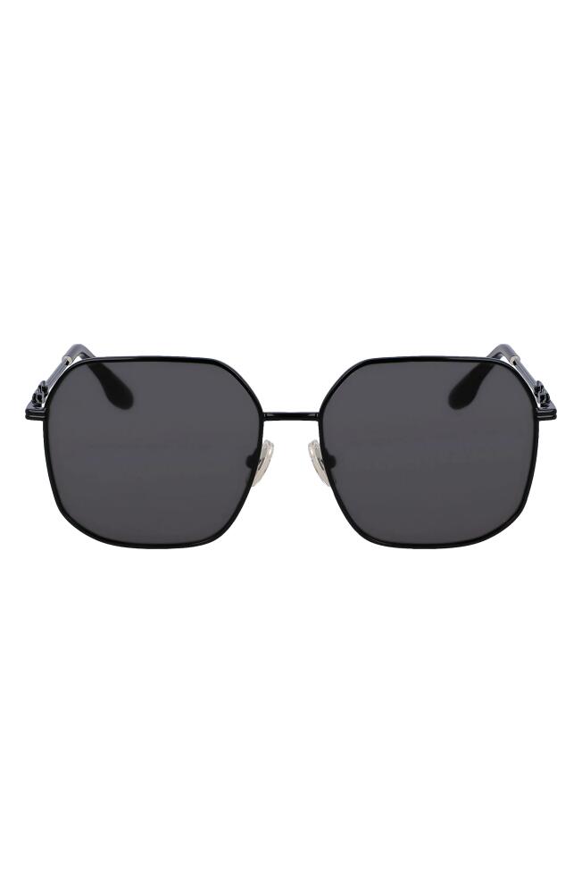 Victoria Beckham 58mm Square Sunglasses in Black Cover