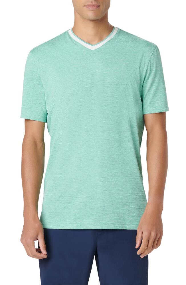 Bugatchi V-Neck Performance T-Shirt in Menthol Cover