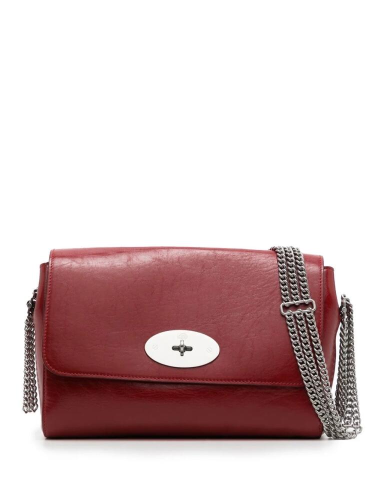 Mulberry medium Lily chain-link shoulder bag - Red Cover