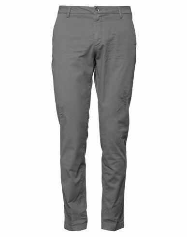 Aglini Man Pants Grey Cotton, Elastane Cover