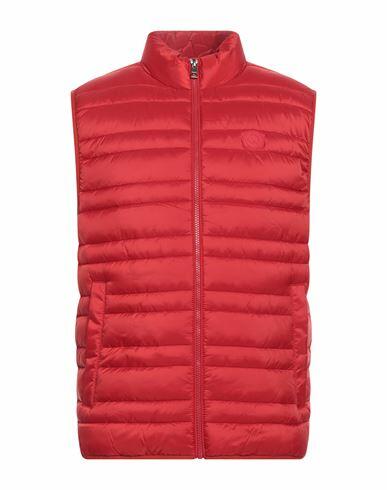 Michael Kors Mens Lightweight Quilted Vest Man Puffer Red Polyethylene Cover