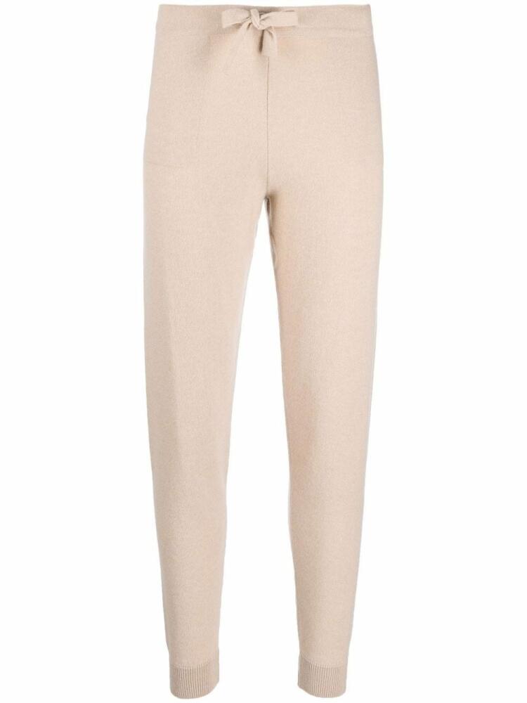 PAULA tapered-leg cashmere trousers - Neutrals Cover