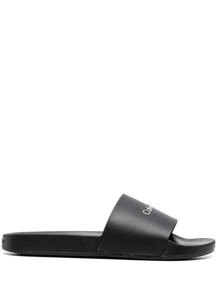 Calvin Klein logo Pool Slide - Black Cover