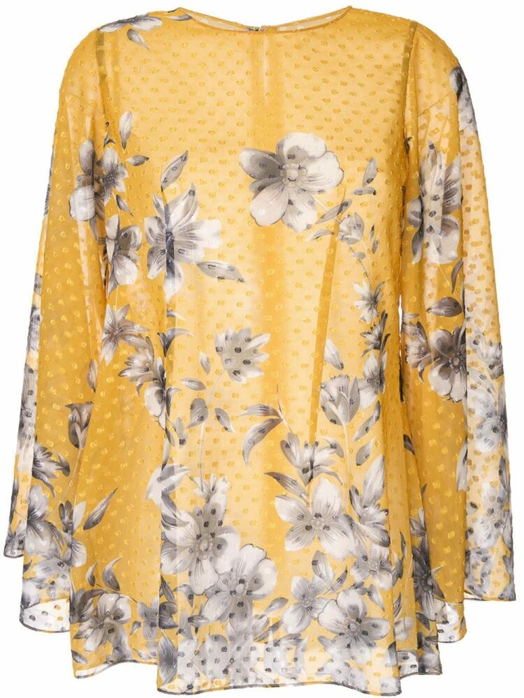 Bambah floral Bridget tunic top - Yellow Cover