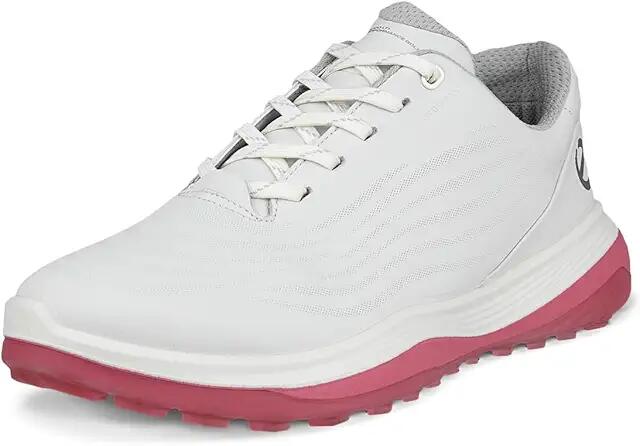 ECCO Golf LT1 Hybrid Waterproof (White/Bubblegum) Women's Shoes Cover