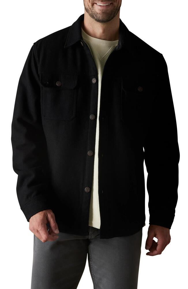 The Normal Brand Brightside Flannel Lined Workwear Jacket in Black Cover