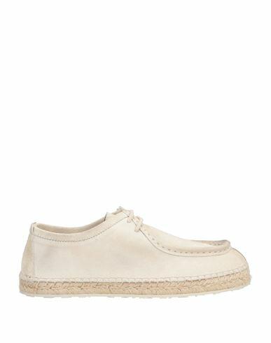 Preventi Man Espadrilles Ivory Soft Leather Cover