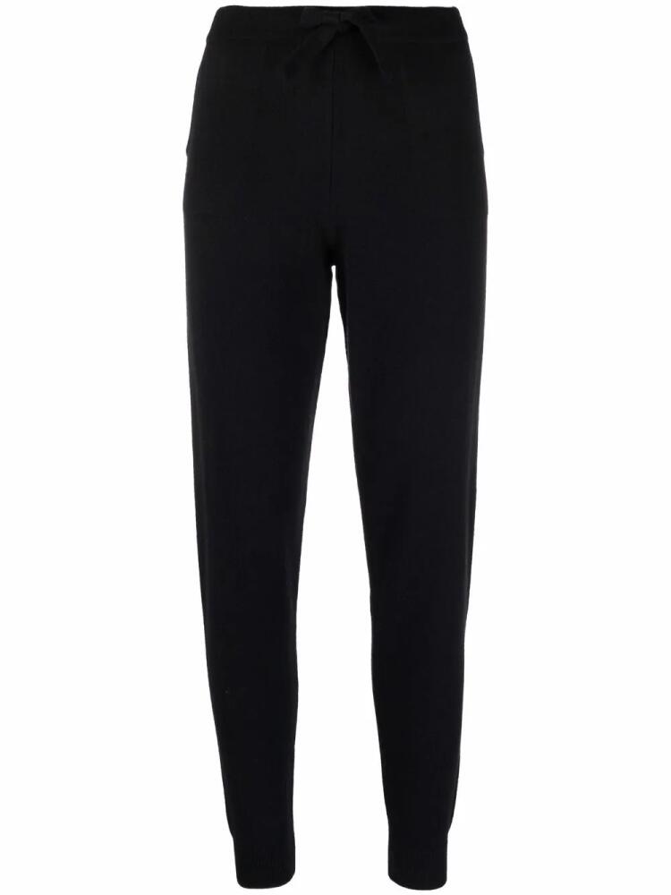 PAULA tapered-leg cashmere trousers - Black Cover