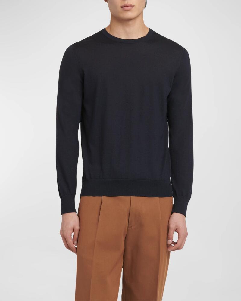 ZEGNA Men's Cashmere Crewneck Sweater Cover