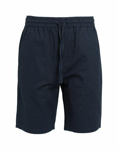 Only & Sons Man Shorts & Bermuda Shorts Navy blue Cotton, Linen Cover