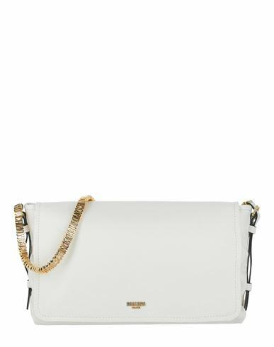 Moschino Logo-lettering Crossbody Bag Woman Cross-body bag White Polyolefin Cover