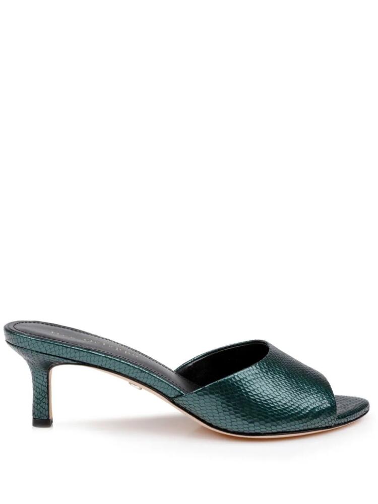 Dee Ocleppo 50mm Bogota mules - Green Cover