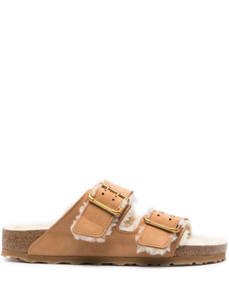 Birkenstock Arizona shearling slippers - Brown Cover