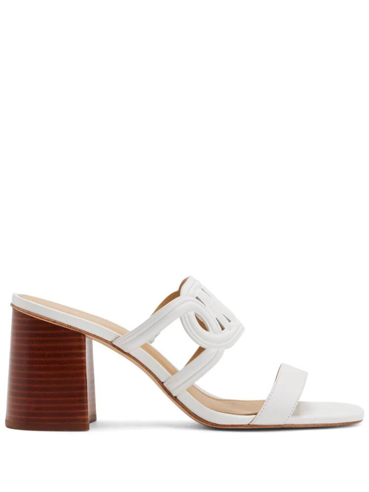 Michael Kors Alma 90mm leather sandals - White Cover