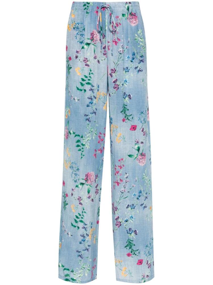 Ermanno Scervino all-over floral-print trousers - Blue Cover