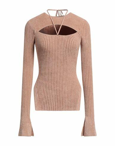 Andreādamo Woman Sweater Camel Viscose, Polyamide Cover