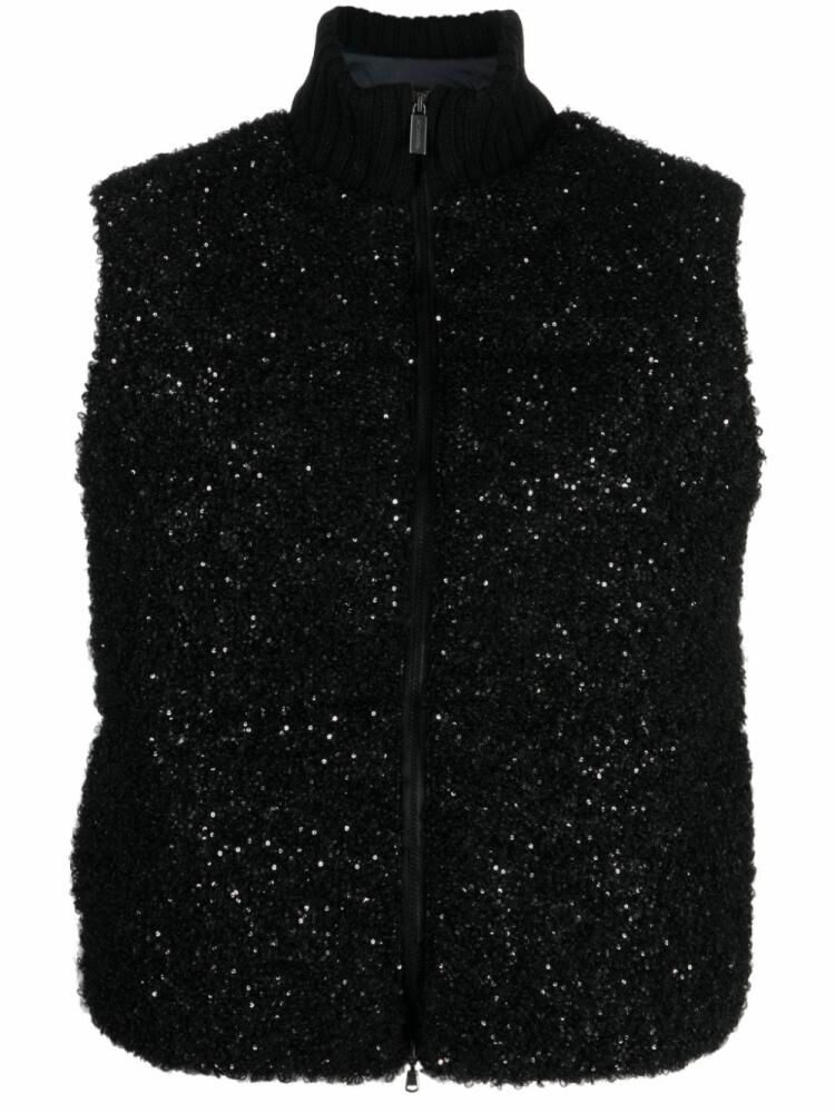 Fabiana Filippi textured-finish gilet - Black Cover