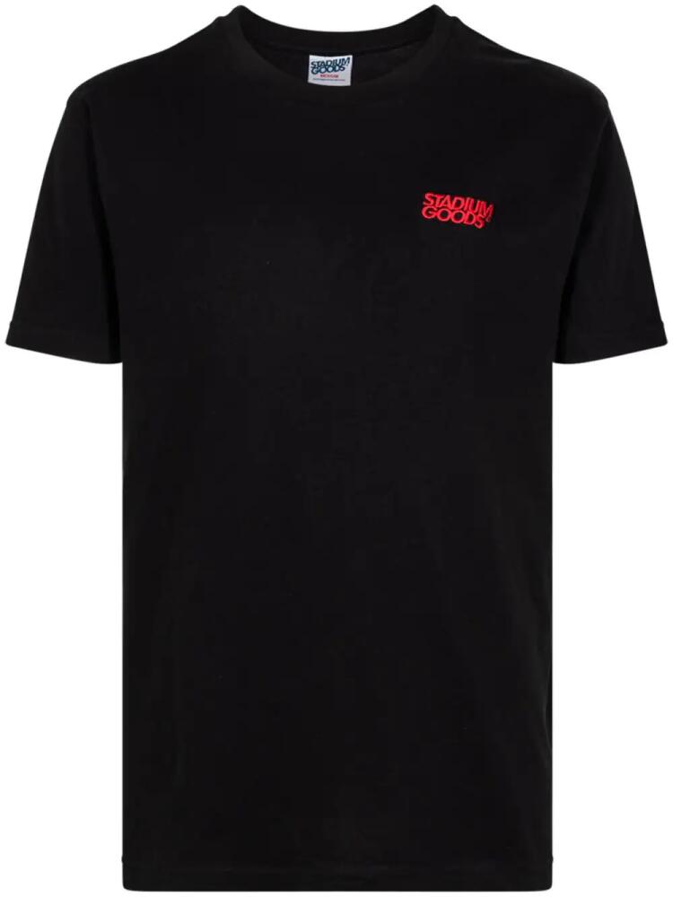 STADIUM GOODS® stacked logo embroidered T-shirt - Black Cover