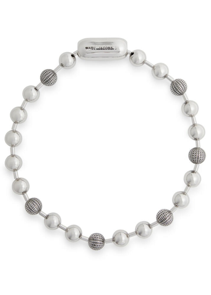 Marc Jacobs The Monogram Ball Chain Necklace - Silver Cover