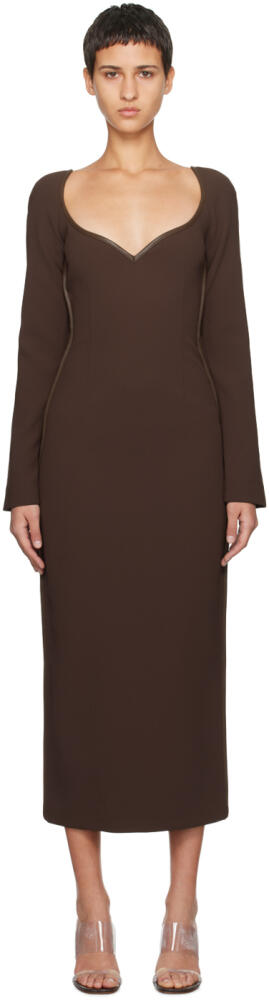 Paris Georgia Brown Fabienne Midi Dress Cover