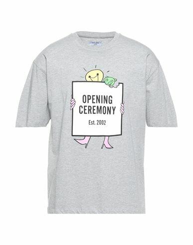 Opening Ceremony Man T-shirt Grey Cotton Cover