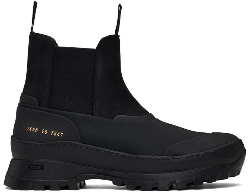 Common Projects Black Hiker Chelsea Boots Cover