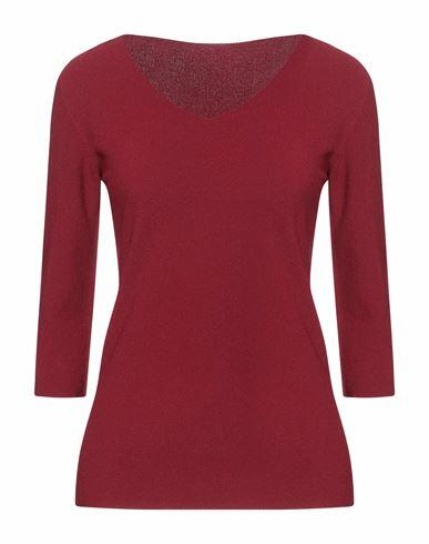 Giorgio Armani Woman Sweater Burgundy Viscose, Polyester Cover