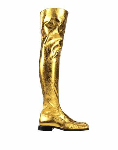 Jil Sander Woman Boot Gold Soft Leather Cover