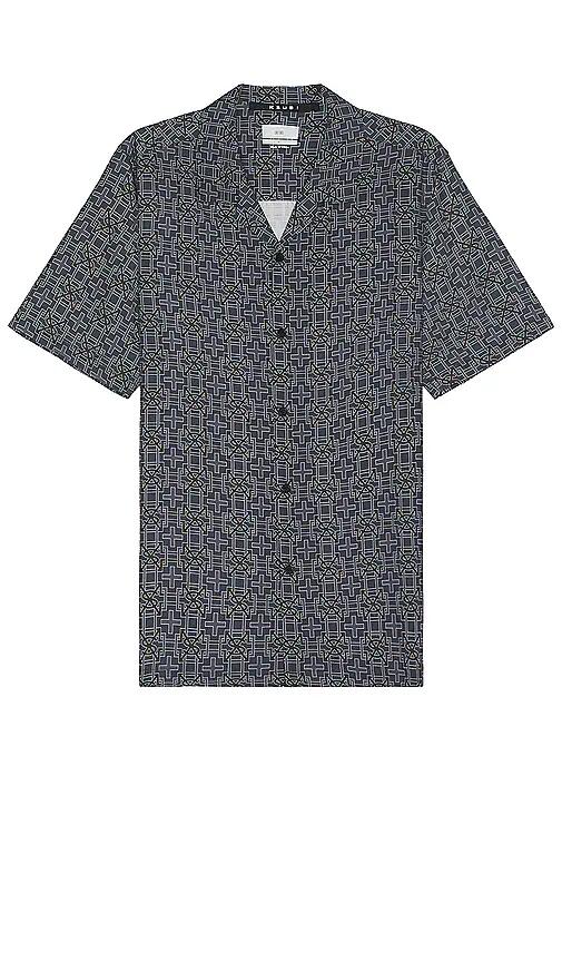 Ksubi Plus Resort Short Sleeve Shirt in Blue Cover