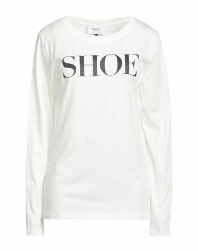 Shoe Woman T-shirt White Cotton Cover