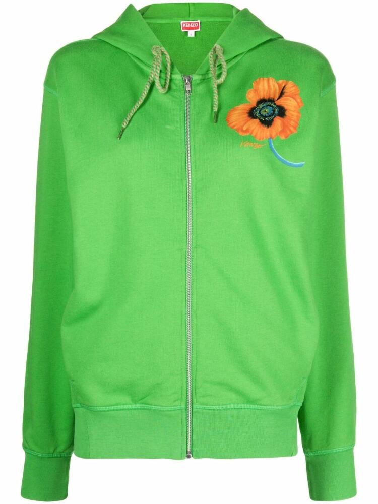 Kenzo Boke Flower-print hoodie - Green Cover