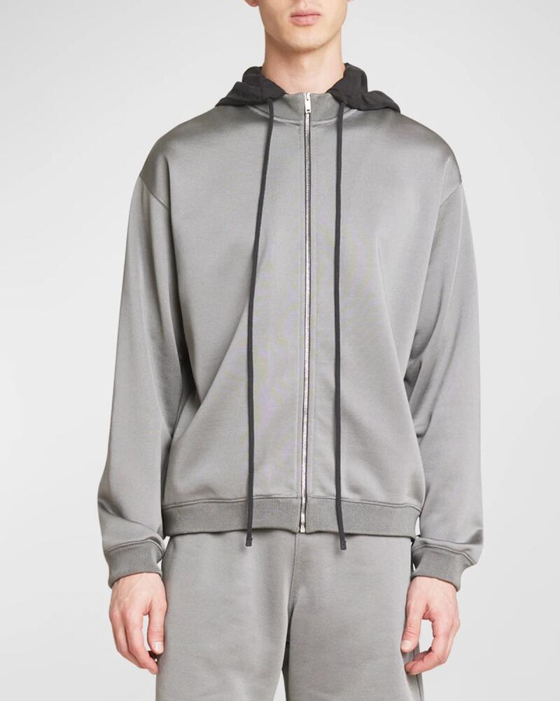 Givenchy Men's Zip-Front Drawstring Hoodie Cover