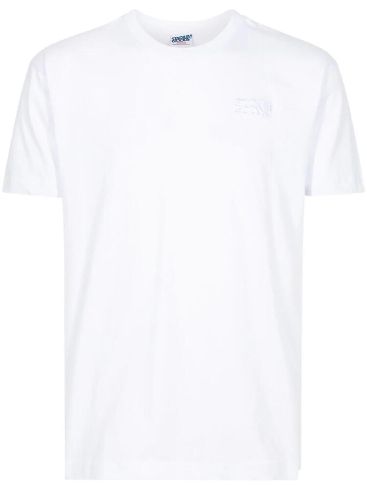 STADIUM GOODS® Stacked Logo "White Tonal" cotton T-shirt Cover