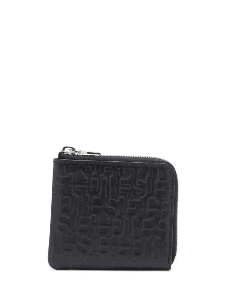 Diesel Pc Monogram leather wallet - Grey Cover