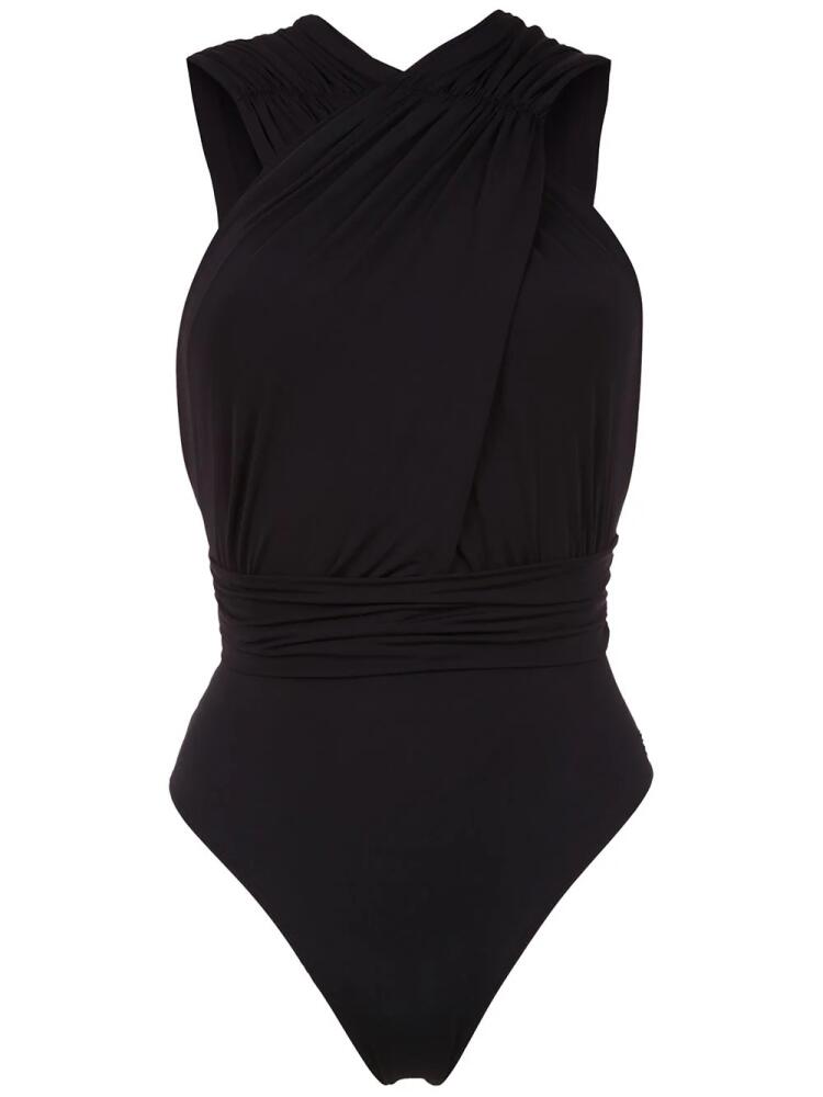 Brigitte ruched Talita swimsuit - Black Cover