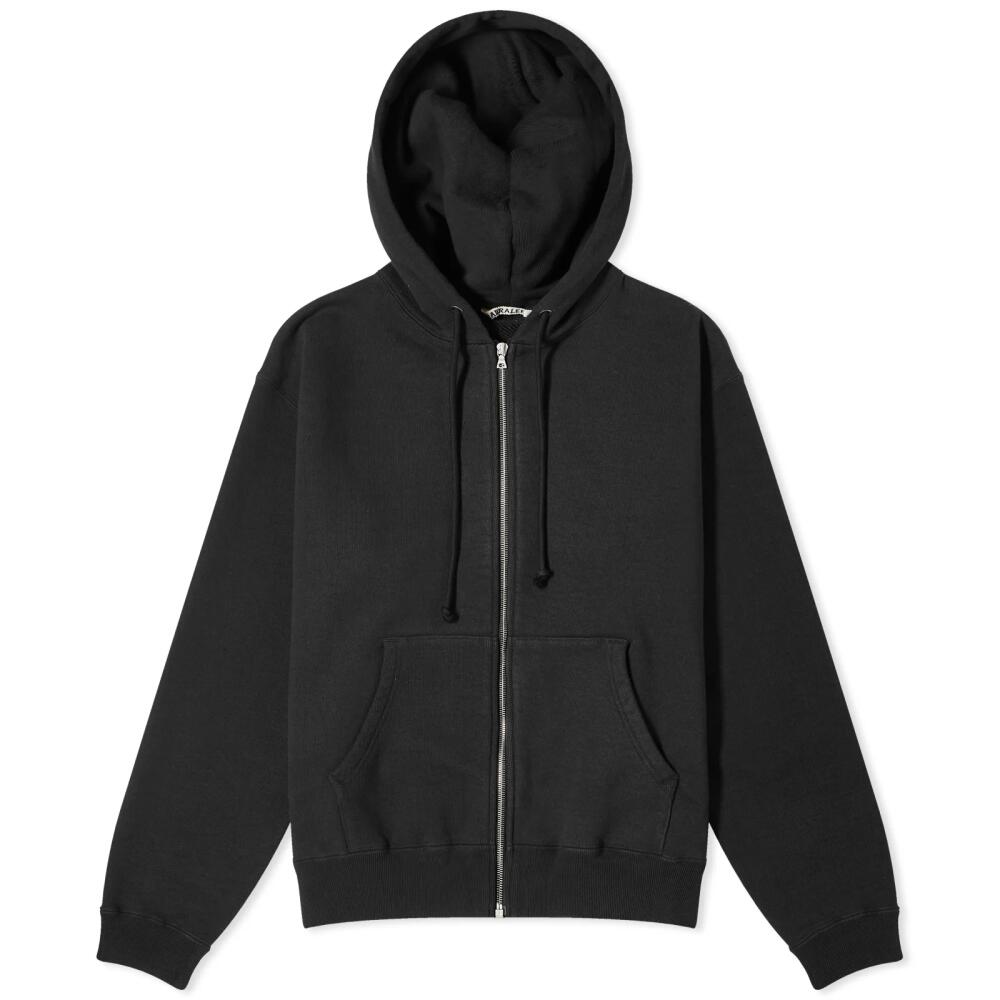 Auralee Men's Heavy Sweat Zip Hoody in Black Cover