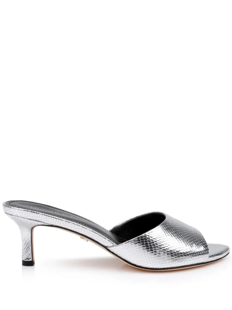 Dee Ocleppo 50mm Bogota mules - Silver Cover