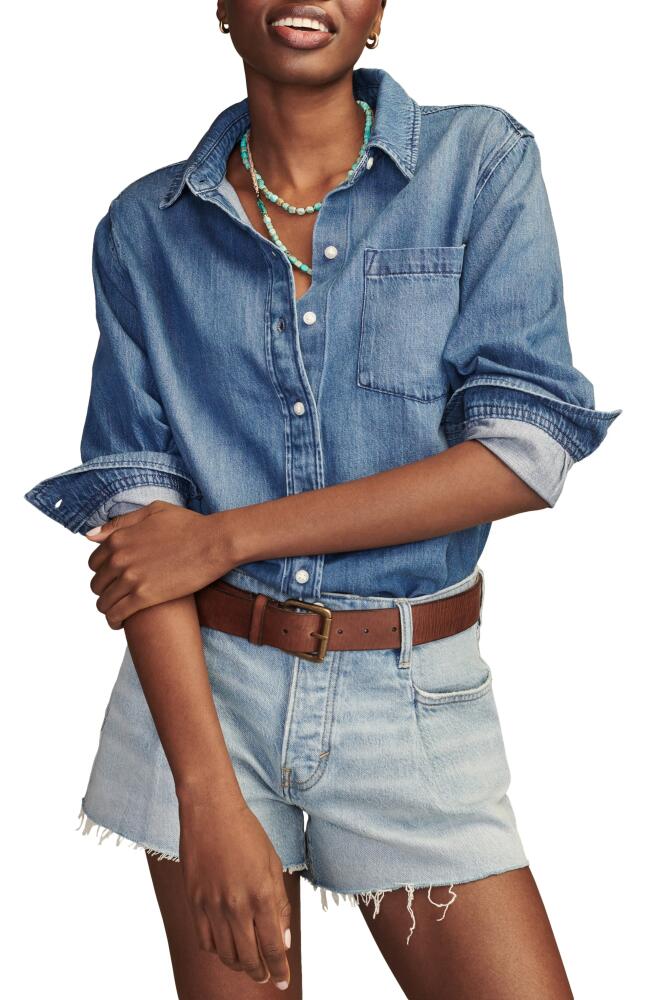 Lucky Brand Utility Denim Button-Up Shirt in Bayside Cover