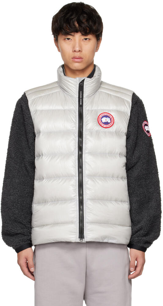 Canada Goose Gray Crofton Down Vest Cover