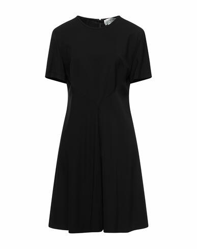 Sportmax Woman Mini dress Black Viscose, Elastane Cover