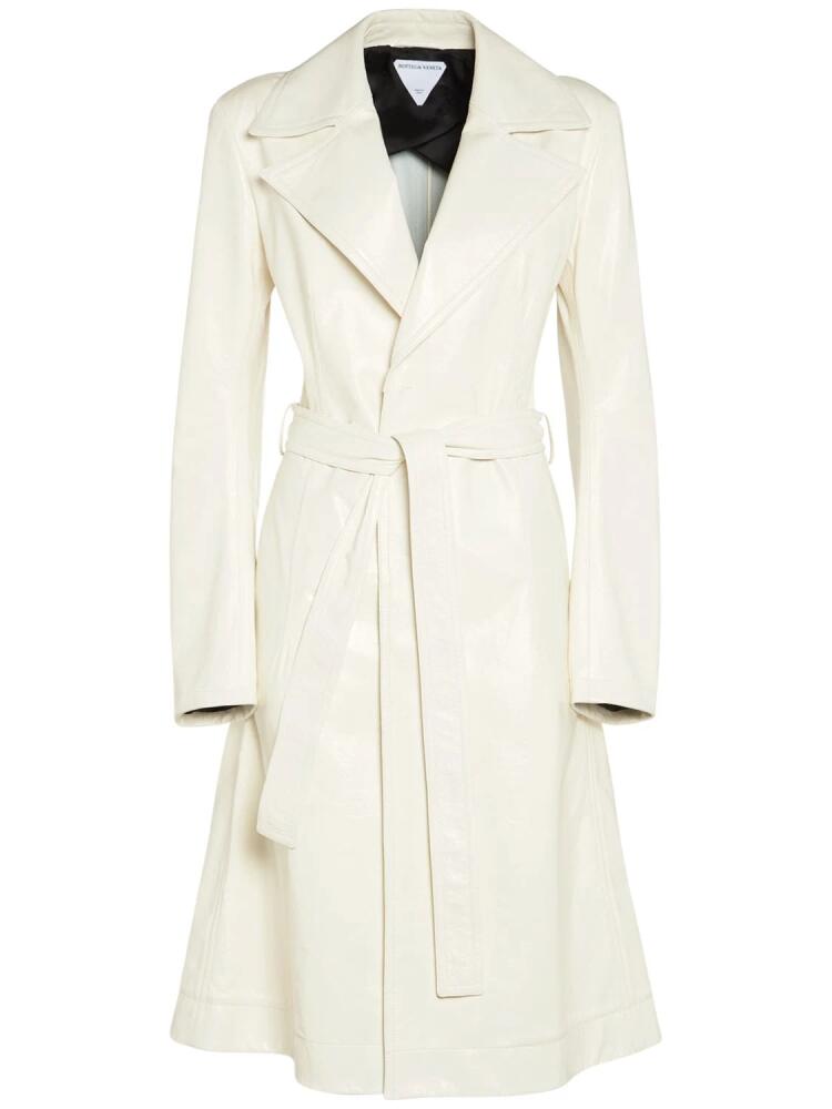 BOTTEGA VENETA Leather Trench Coat Cover