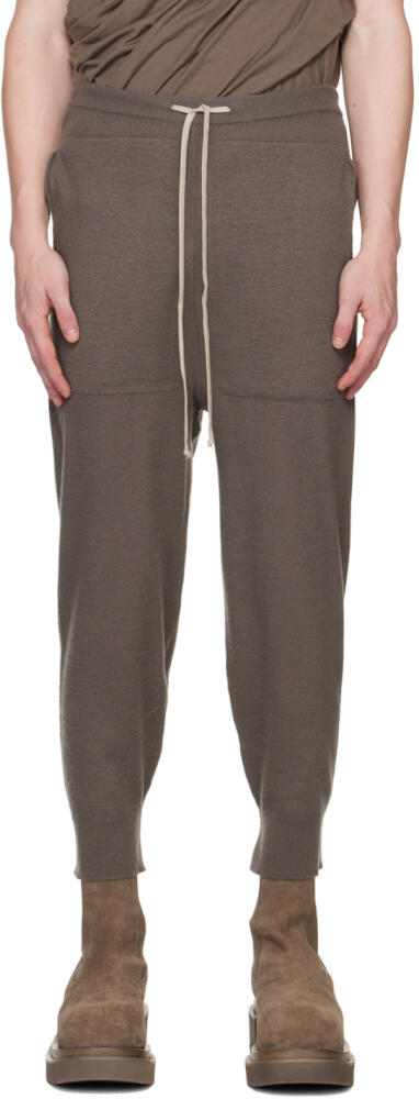 Rick Owens Gray Drawstring Lounge Pants Cover