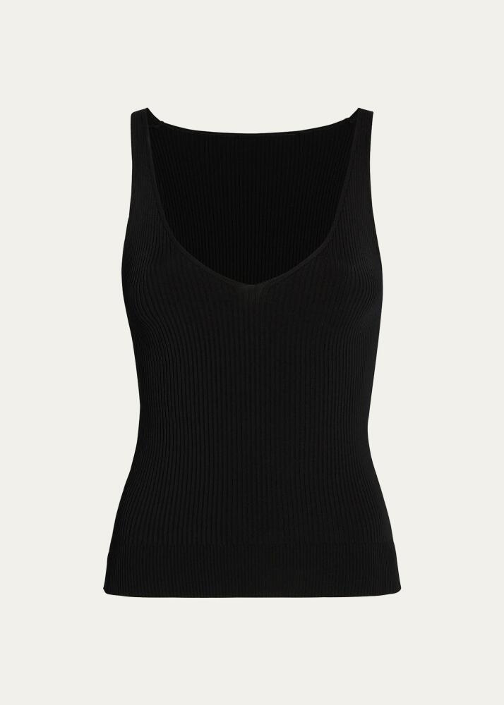 Another Tomorrow Deep V Knit Tank Top Cover