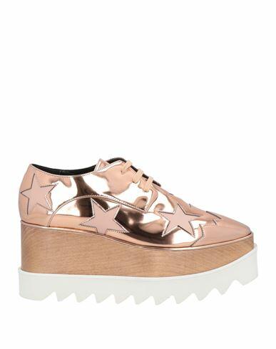 Stella Mccartney Woman Lace-up shoes Copper Textile fibers Cover