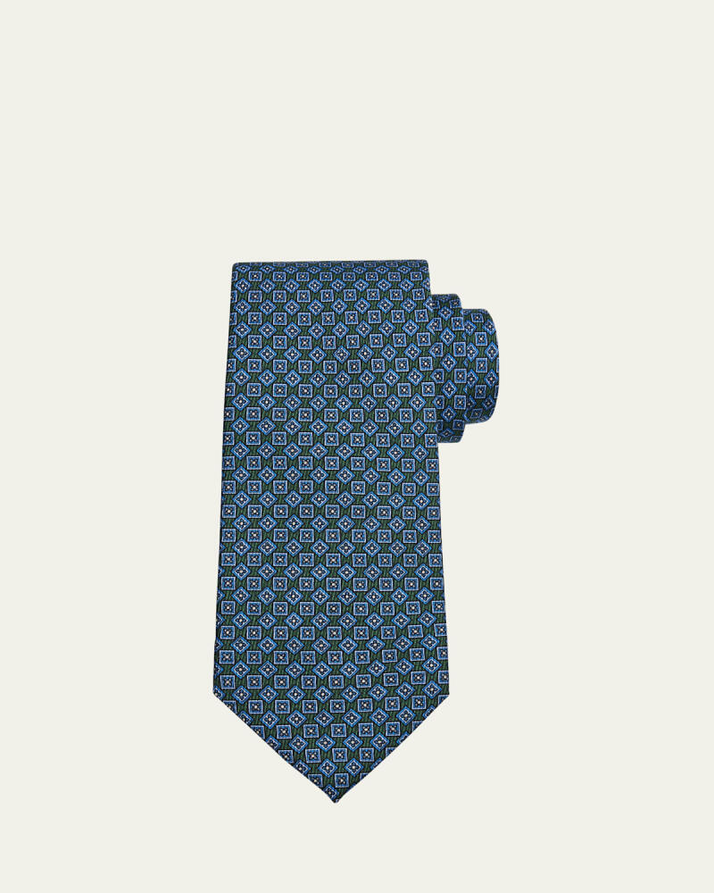 Cesare Attolini Men's Medallion Silk Tie Cover